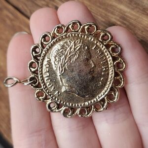 Vintage napoleon‎ coin pendant